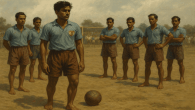 time de futebol que jogava descalso
