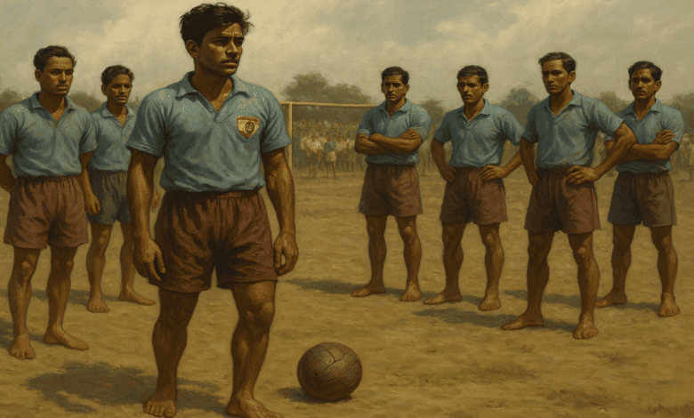 time de futebol que jogava descalso
