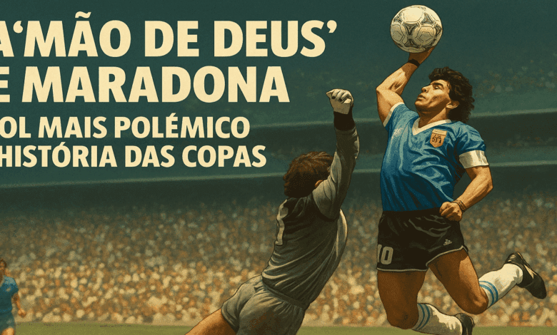 a mão de Deus de Maradona