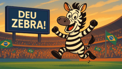 de onde veio a expressao deu zebra