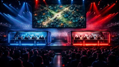 Apostas em League of Legends: O Guia Definitivo para Entender o Mercado, Analisar Jogos e Apostar com Estratégia 1 imagem de um campeonato de league of legends