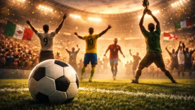 Curiosidades da Copa do Mundo Que Você Não Sabia 5 Jogadores em campo em um estadio