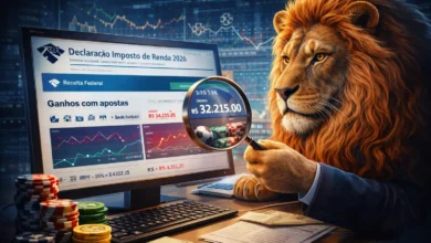 IRPF 2026: ganhos com bets acima de R$ 28.467,20 devem ser declarados 4 Leao analisando imposto de renda sobre bets e apostas
