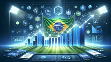 Gráfico ranking dos sites de apostas mais acessados no Brasil em 2026 com estatísticas de acesso mensal