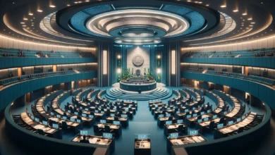 Imagem institucional representando regulação de apostas no Brasil com elementos legislativos e documentos oficiais