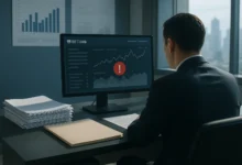 governo,bets,publicidade — Oficial regulatório visto de costas analisa documentos sobre publicidade de apostas